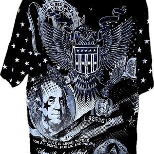 Contender T-Shirt MCMLXXXVIII Men's Size 2X-Large Black / White Short Sleeve